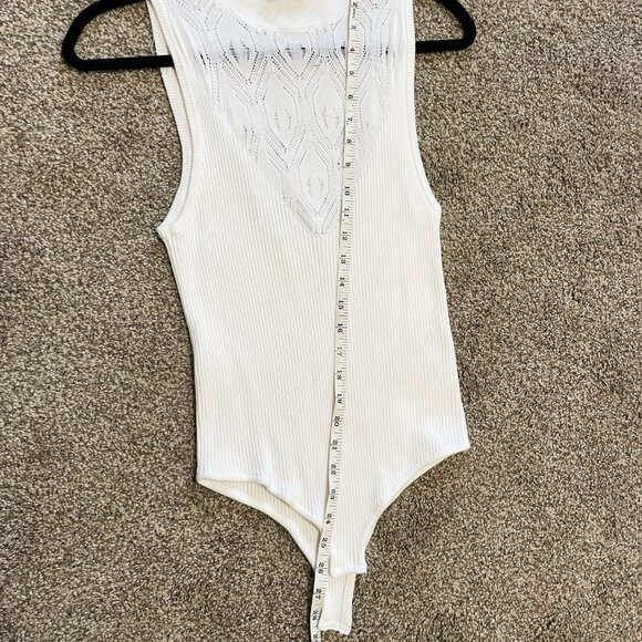 Free People On Point Mock Neck Bodysuit Size Large - Picture 6 of 7